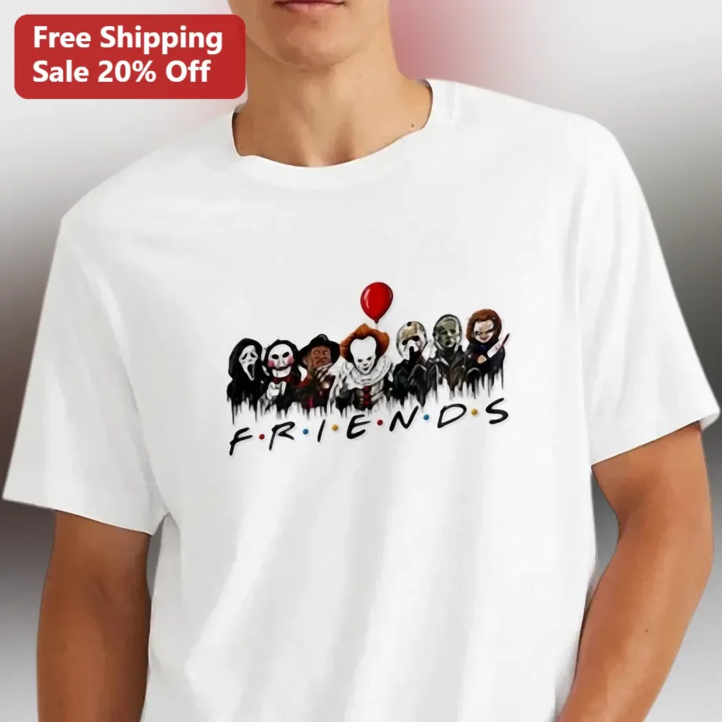 F·R·I·E·N·D·S Horror Villains Chibi Parody Graphic Tee