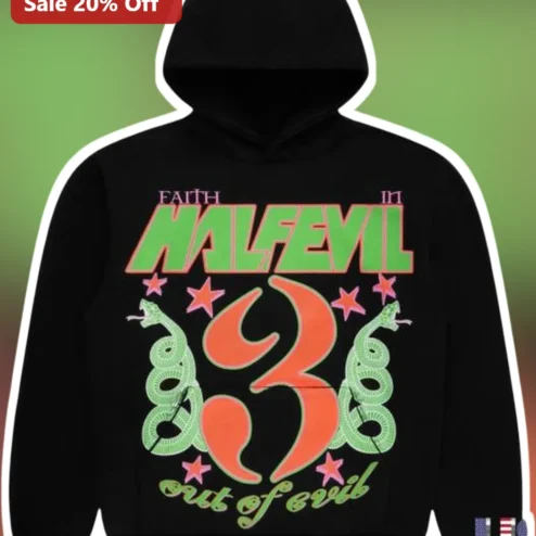 Faith In Half Evil Out Of Evil Hoodie Snake Graphic Streetwear Sweatshirt