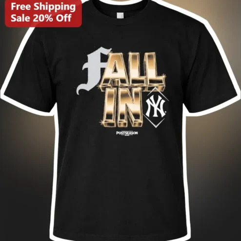 Fall In Postseason MLB Baseball Fan Tee Autumn Sports Gift