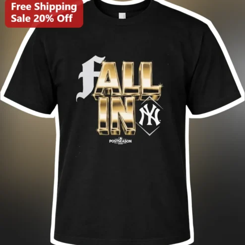 Fall In Yankees MLB Postseason Graphic Tee for Baseball Fans