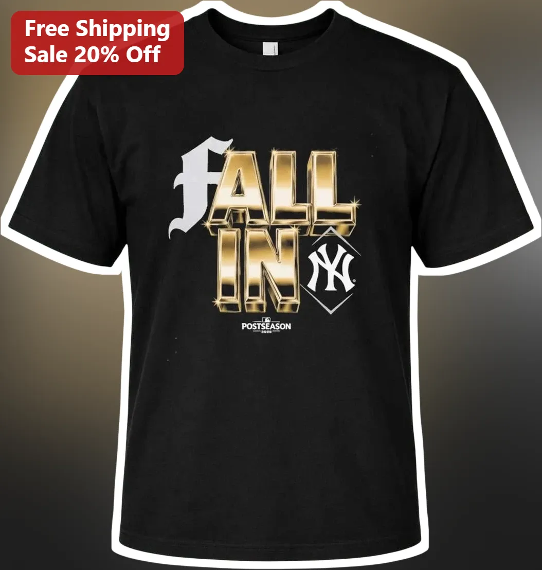 Fall In Yankees MLB Postseason Graphic Tee for Baseball Fans