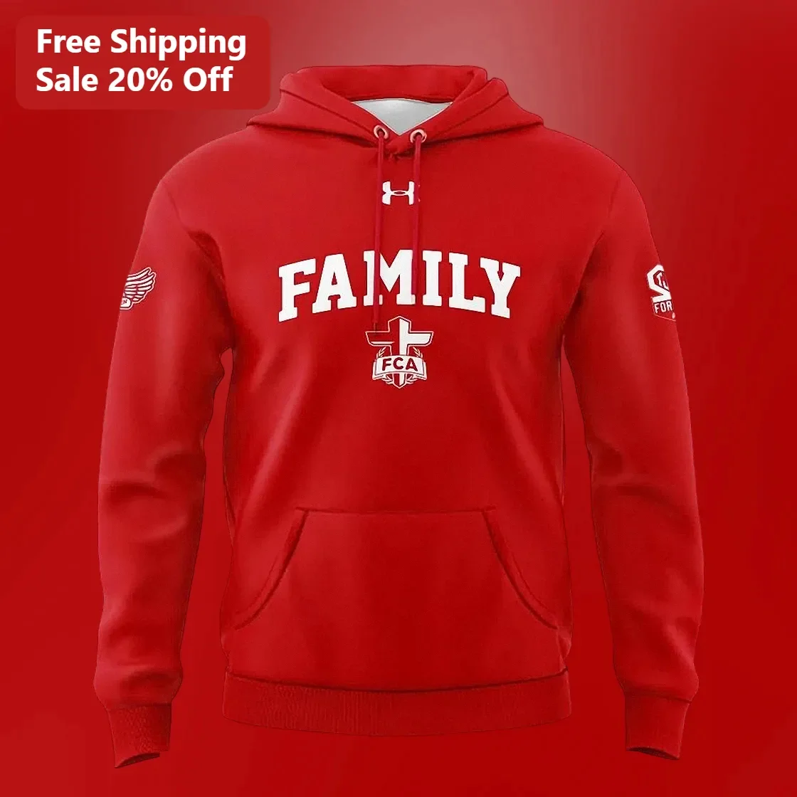 Family Hoodie Christian FCA Youth Group Matching Pullover for Church Families