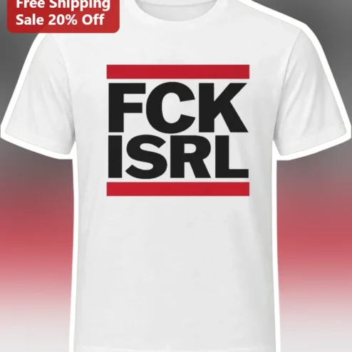 FCK ISRL Anti-Colonial Pro Palestine Activist Graphic Tee Unisex Cotton Shirt