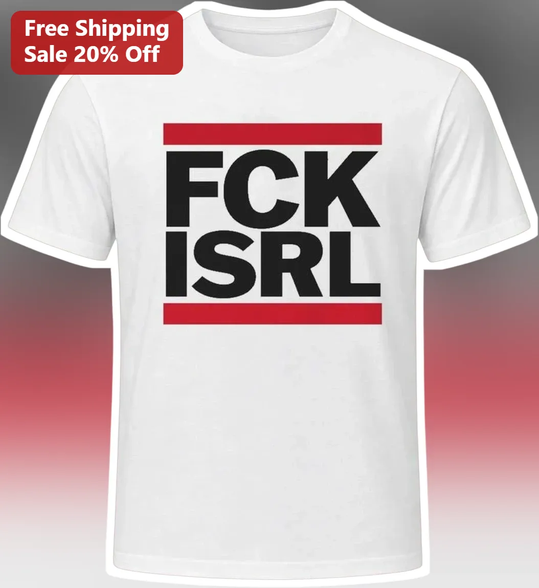 FCK ISRL Anti-Colonial Pro Palestine Activist Graphic Tee Unisex Cotton Shirt