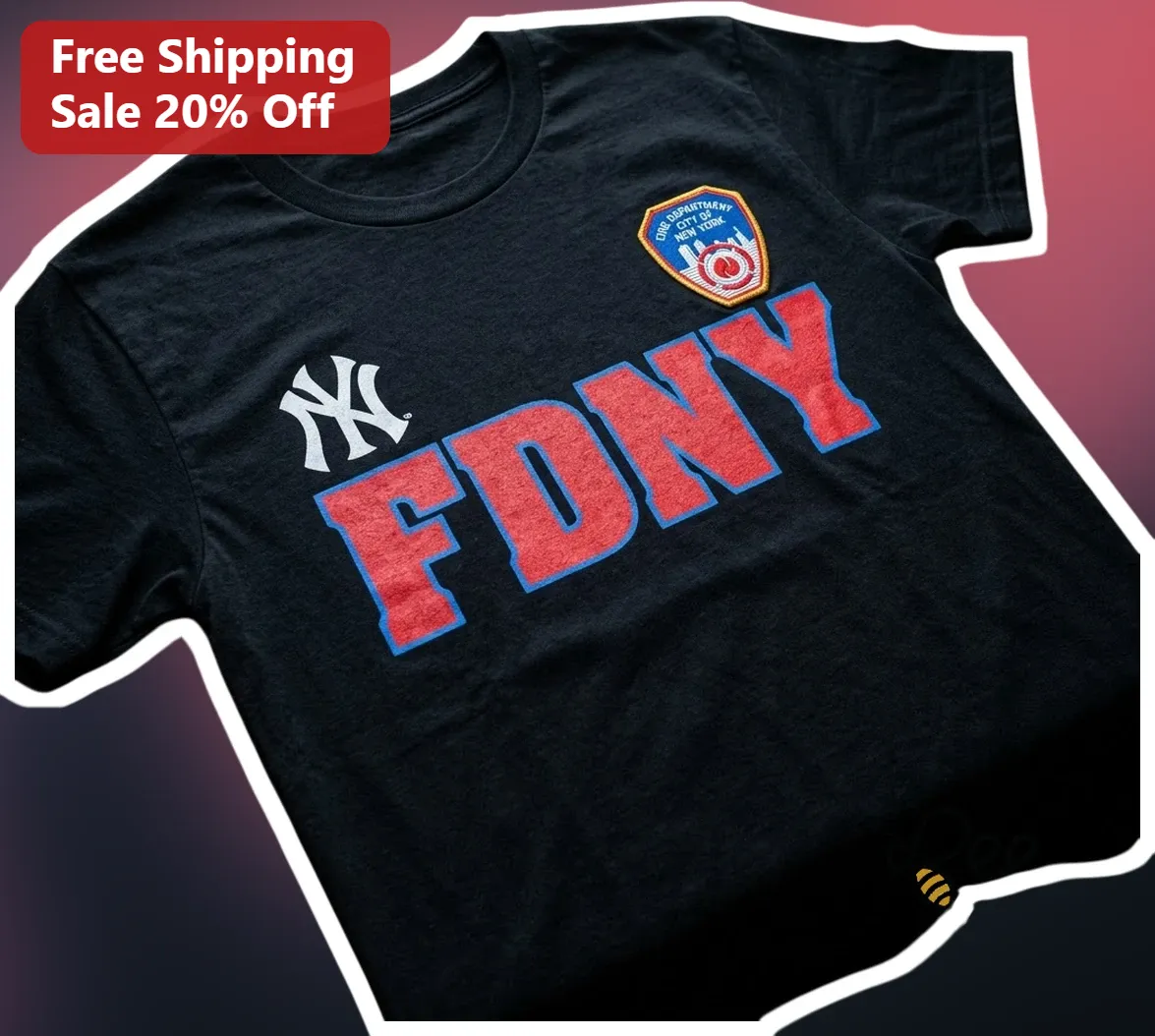 FDNY Tee New York City Fire Department First Responder Graphic T-Shirt for Men Women
