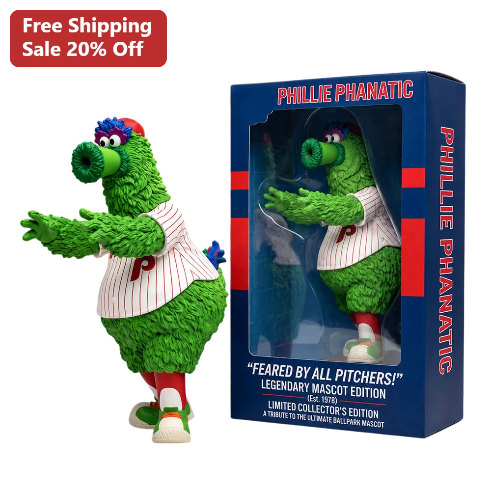 Feared By All Pitchers! Phillie Phanatic Action Figure MLB Baseball Collectible Gift