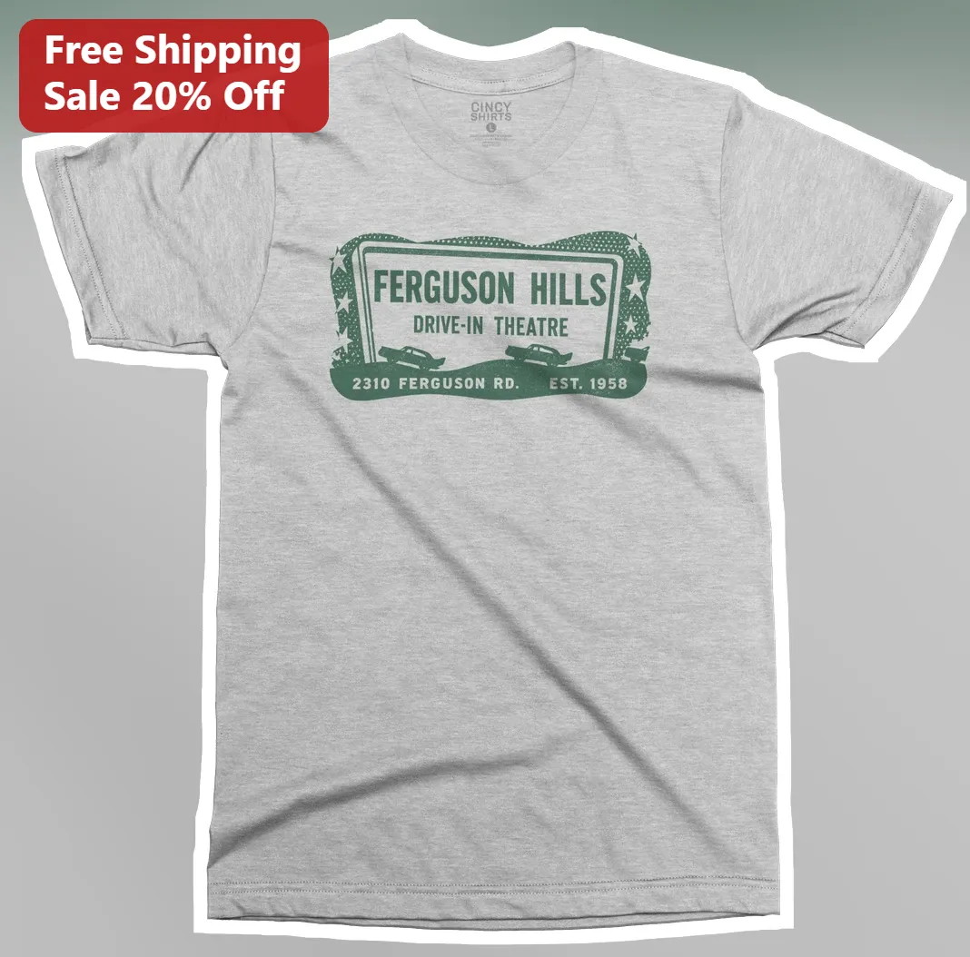 Ferguson Hills Drive-In Theatre Tee Vintage Retro Cinema Gift for Locals