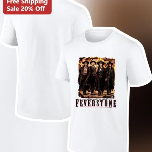 Feverstone Vintage Western Graphic Tee Indiana Hoops Style Cotton Shirt