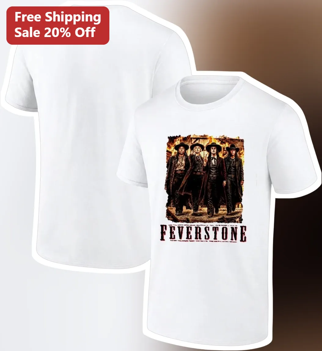 Feverstone Vintage Western Graphic Tee Indiana Hoops Style Cotton Shirt