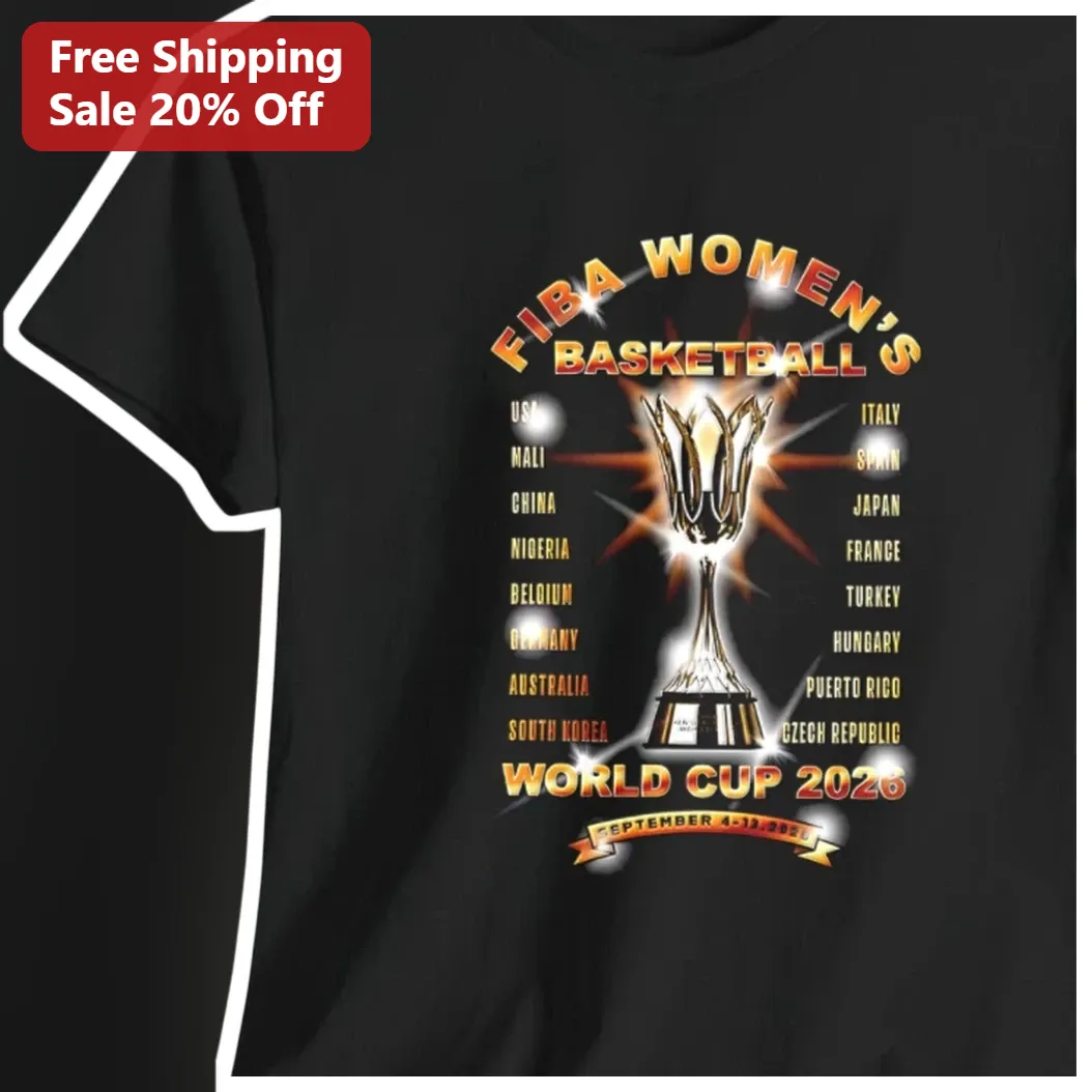 FIBA Women's Basketball World Cup 2026 Tee Berlin Tournament Fan Gift