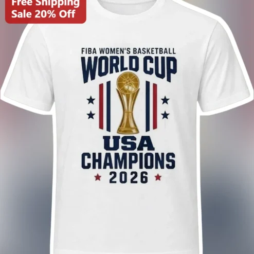 FIBA Women's Basketball World Cup USA Champions 2026 Tee Berlin Victory Commemorative Shirt