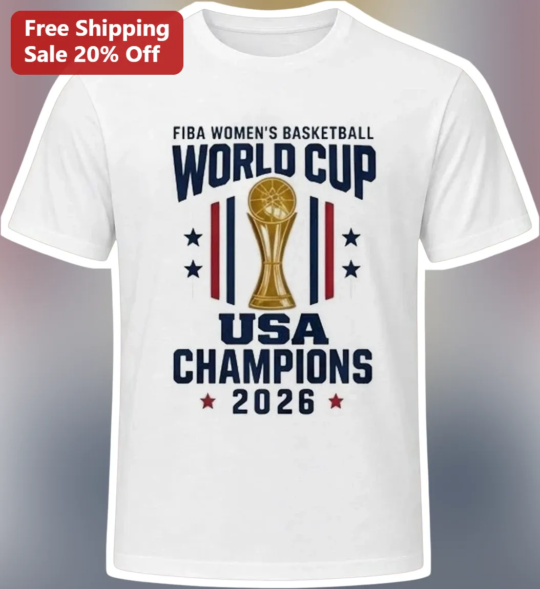 FIBA Women's Basketball World Cup USA Champions 2026 Tee Berlin Victory Commemorative Shirt