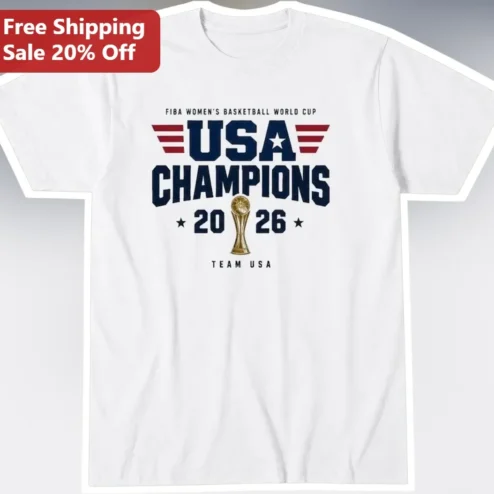 FIBA Women's Basketball World Cup USA Champions Team USA Tee