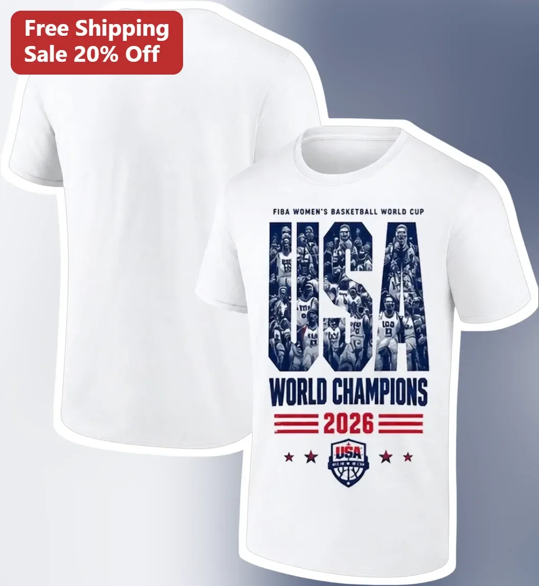 FIBA Women's Basketball World Cup USA World Champions 2026 Tee