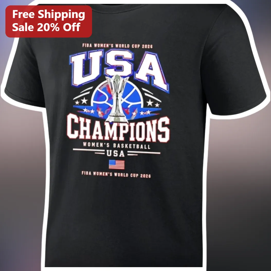 FIBA Women's World Cup 2026 USA Champions Basketball Tee