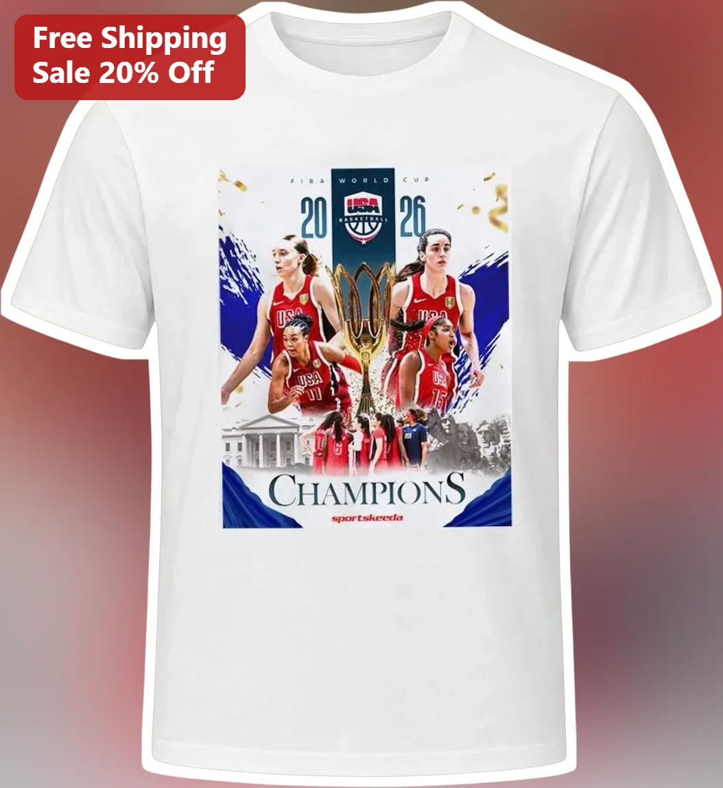 FIBA World Cup Champions Tee Team USA Women's Basketball Fan Apparel