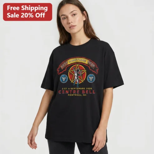 Fifty Something Tour Rush Tee Centre Bell Montreal 2026 Classic Rock Concert Shirt Gift for Fans