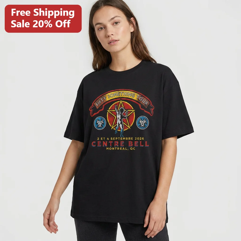 Fifty Something Tour Rush Tee Centre Bell Montreal 2026 Classic Rock Concert Shirt Gift for Fans