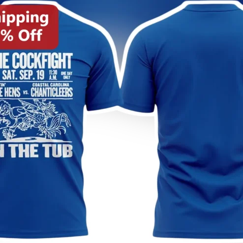 Fightin' Blue Hens vs Coastal Carolina Chanticleers Vintage Rivalry Tee