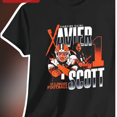 Fighting Illini Illinois Football Tee Custom Name Number Gift