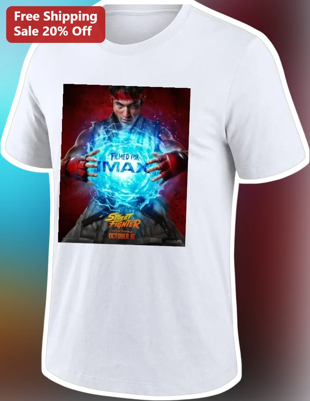 Filmed For Imax Street Fighter Ryu Graphic Tee