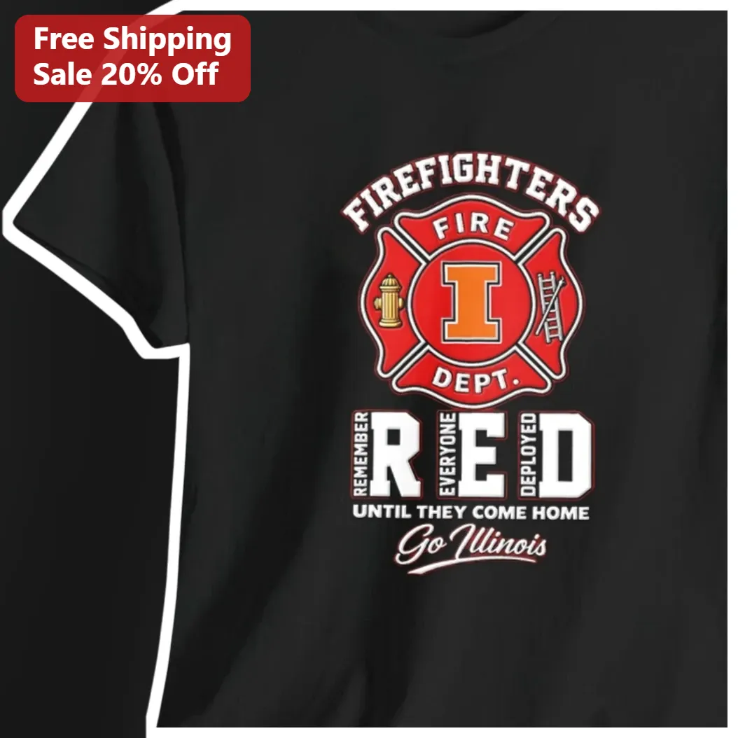 Firefighters Red Until They Come Home Tee First Responder Solidarity Gift