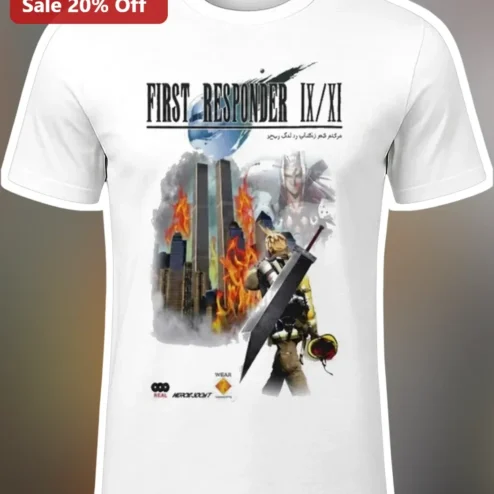 First Responder IX/XI Tee Cloud Strife Thor 9/11 Tribute Graphic Shirt