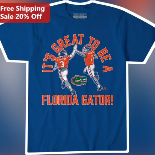 Florida Gator It's Great To Be A Florida Gator Tee Vintage College Football Fan Gift