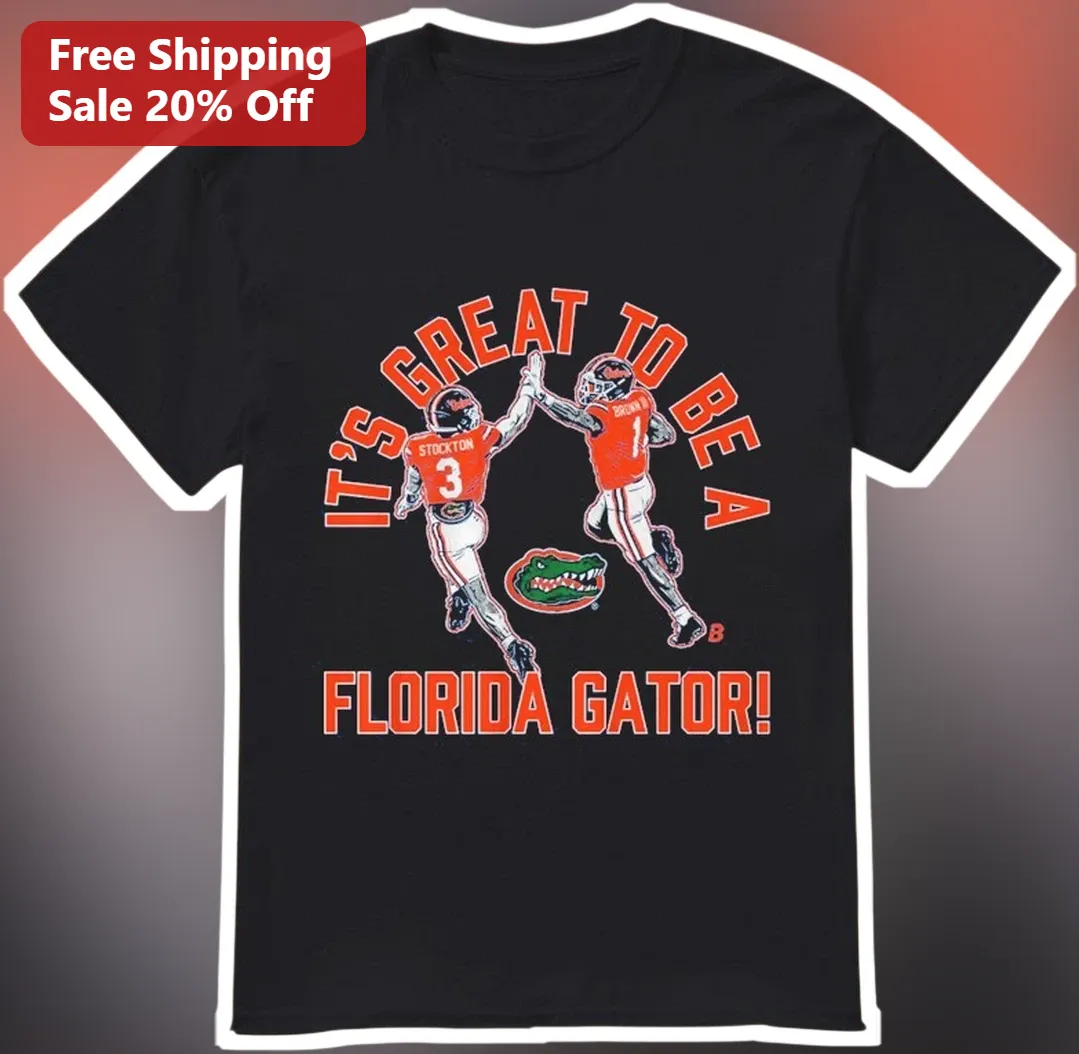 Florida Gators Vintage Football Players Graphic Tee It's Great To Be A Florida Gator Fan Apparel