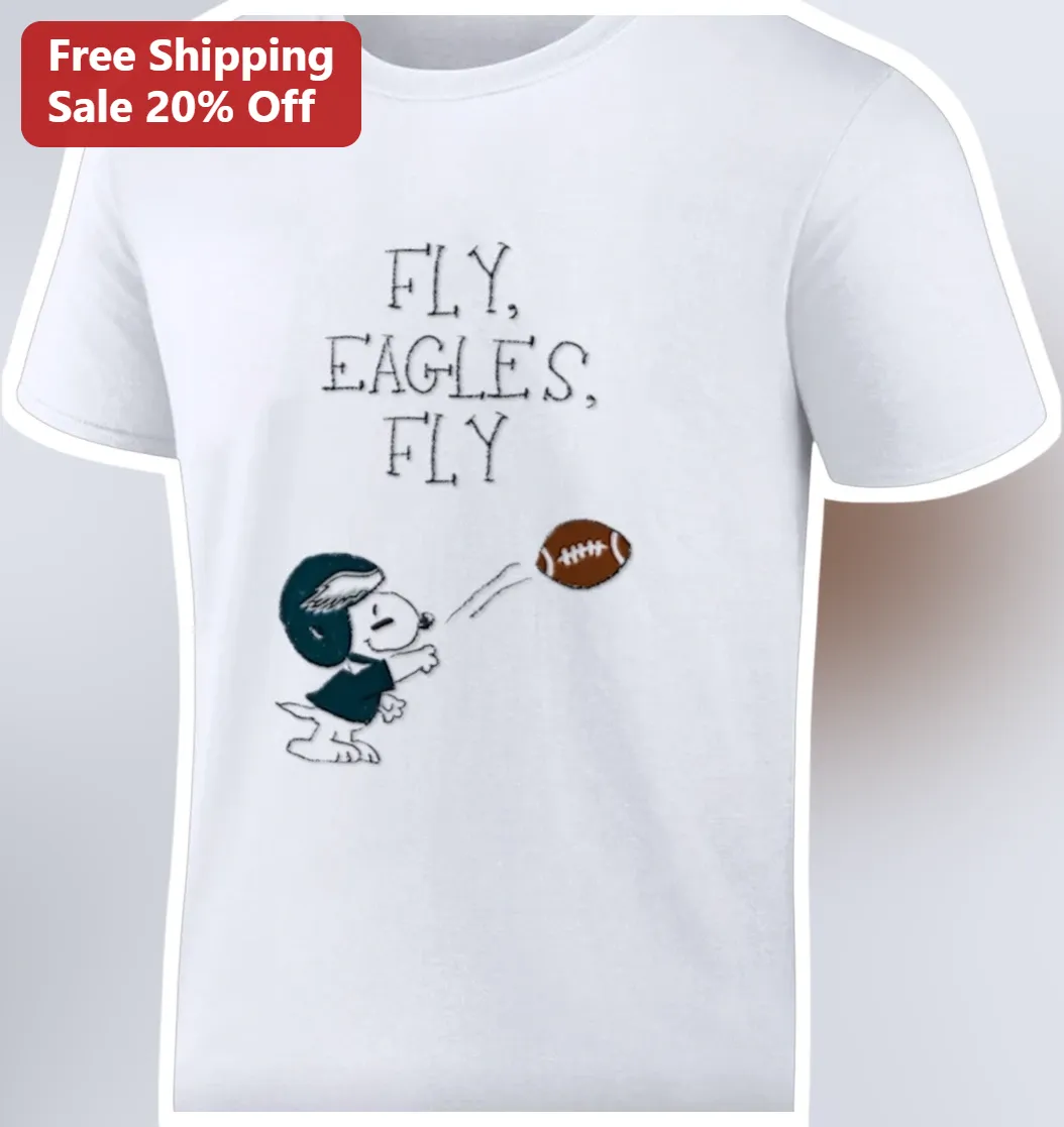 Fly Eagles Fly Snoopy Tee Philadelphia Eagles Football Fan Shirt