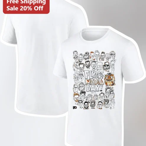 Flyers Media Day 2026-27 Gritty Philadelphia Flyers Hockey Fan Tee