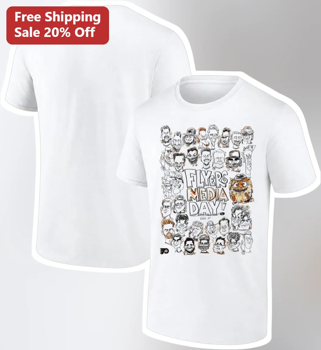 Flyers Media Day 2026-27 Gritty Philadelphia Flyers Hockey Fan Tee