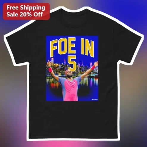 FOE IN 5 Frances Tiafoe US Open Tennis Graphic Tee