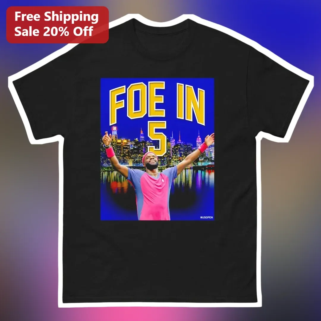 FOE IN 5 Frances Tiafoe US Open Tennis Graphic Tee