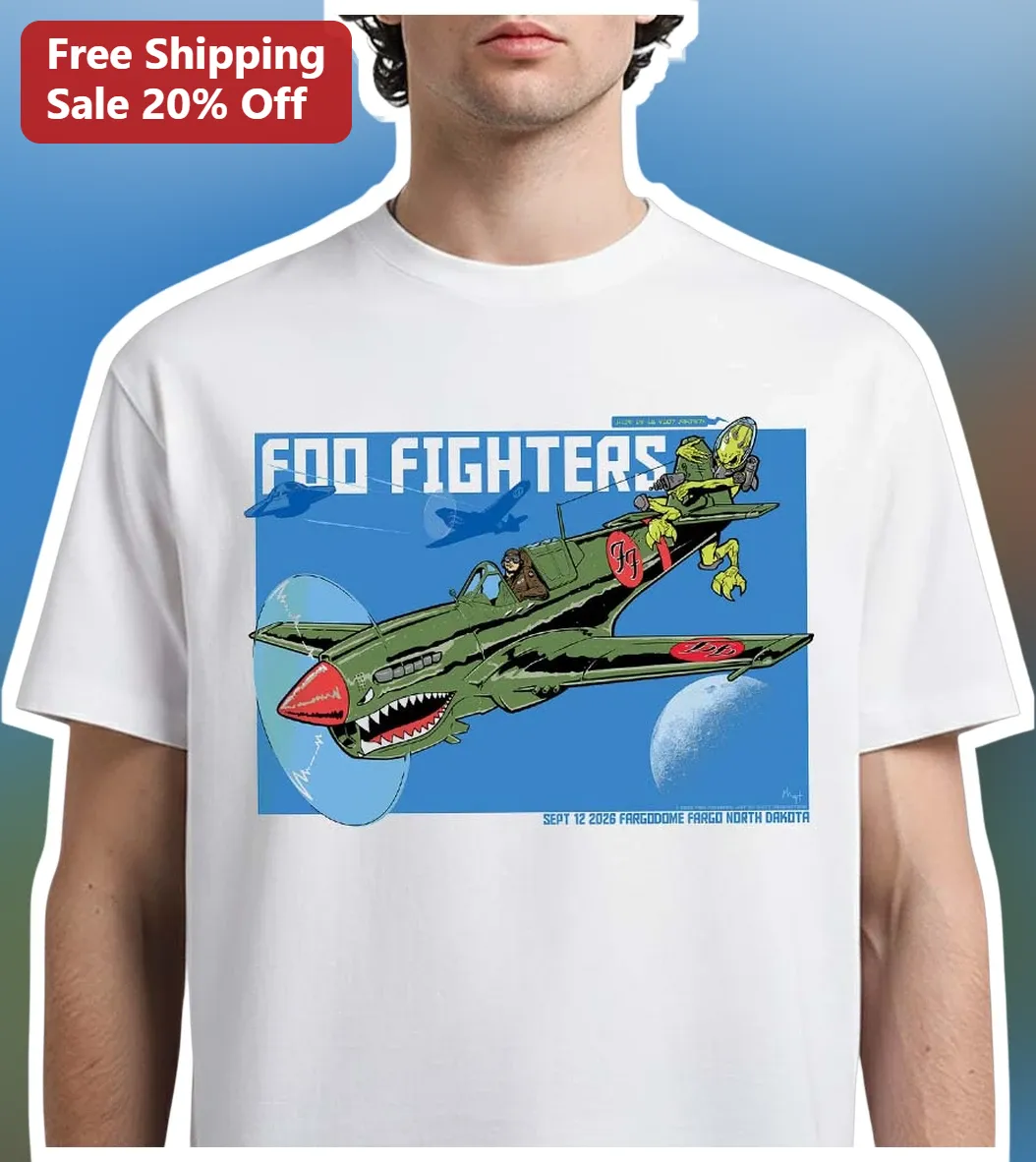 Foo Fighters Sept 12 2026 Fargodome Fargo North Dakota Concert Graphic Tee