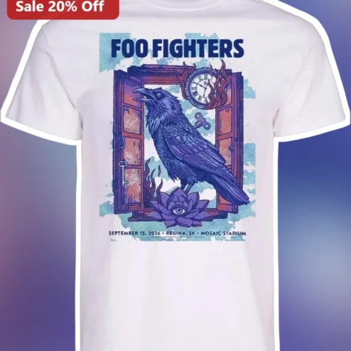 Foo Fighters Vintage Rock Poster Graphic Tee for Men Women