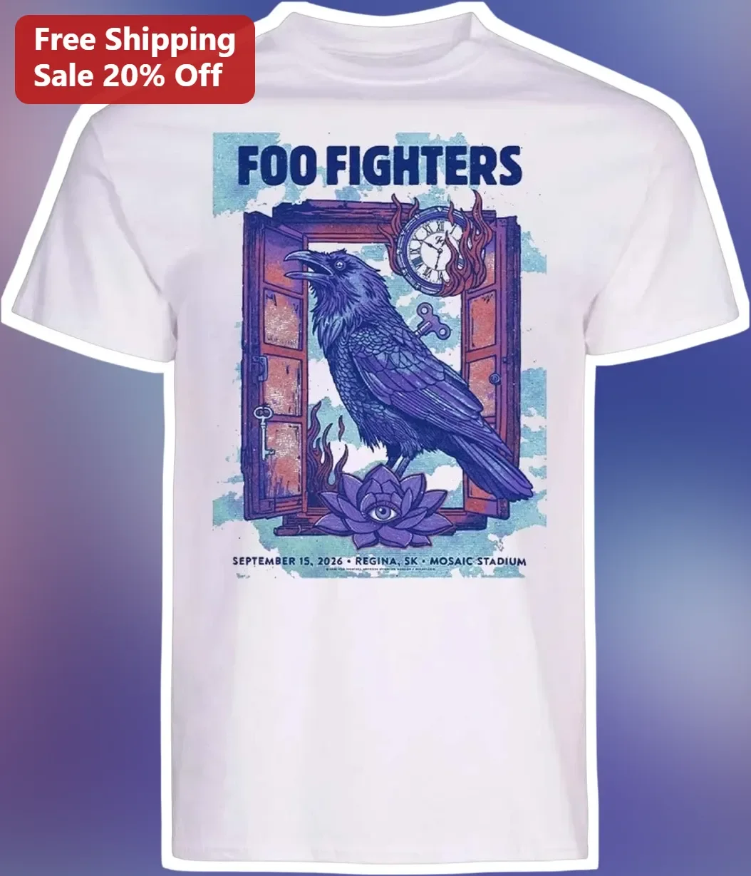 Foo Fighters Vintage Rock Poster Graphic Tee for Men Women