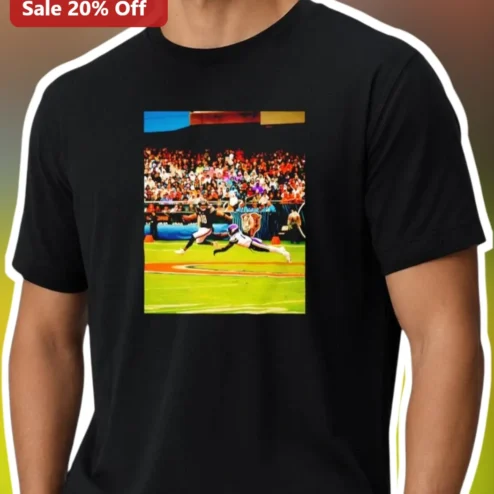 Football Diving Catch Graphic Tee for Men Women Sports Fans