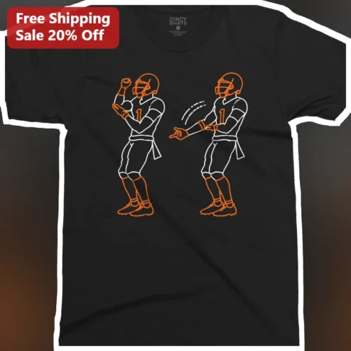 Football Player Line Art Tee American Football Minimalist Sports Fan Gift