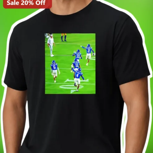 Football Team Celebration Photo Tee Custom American Football Player Graphic Shirt Gift