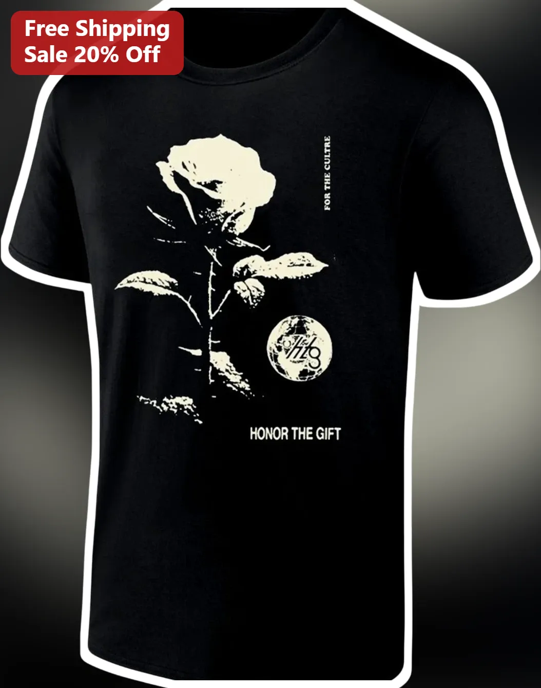 For The Culture Honor The Gift Graphic Tee Black Urban Streetwear Shirt