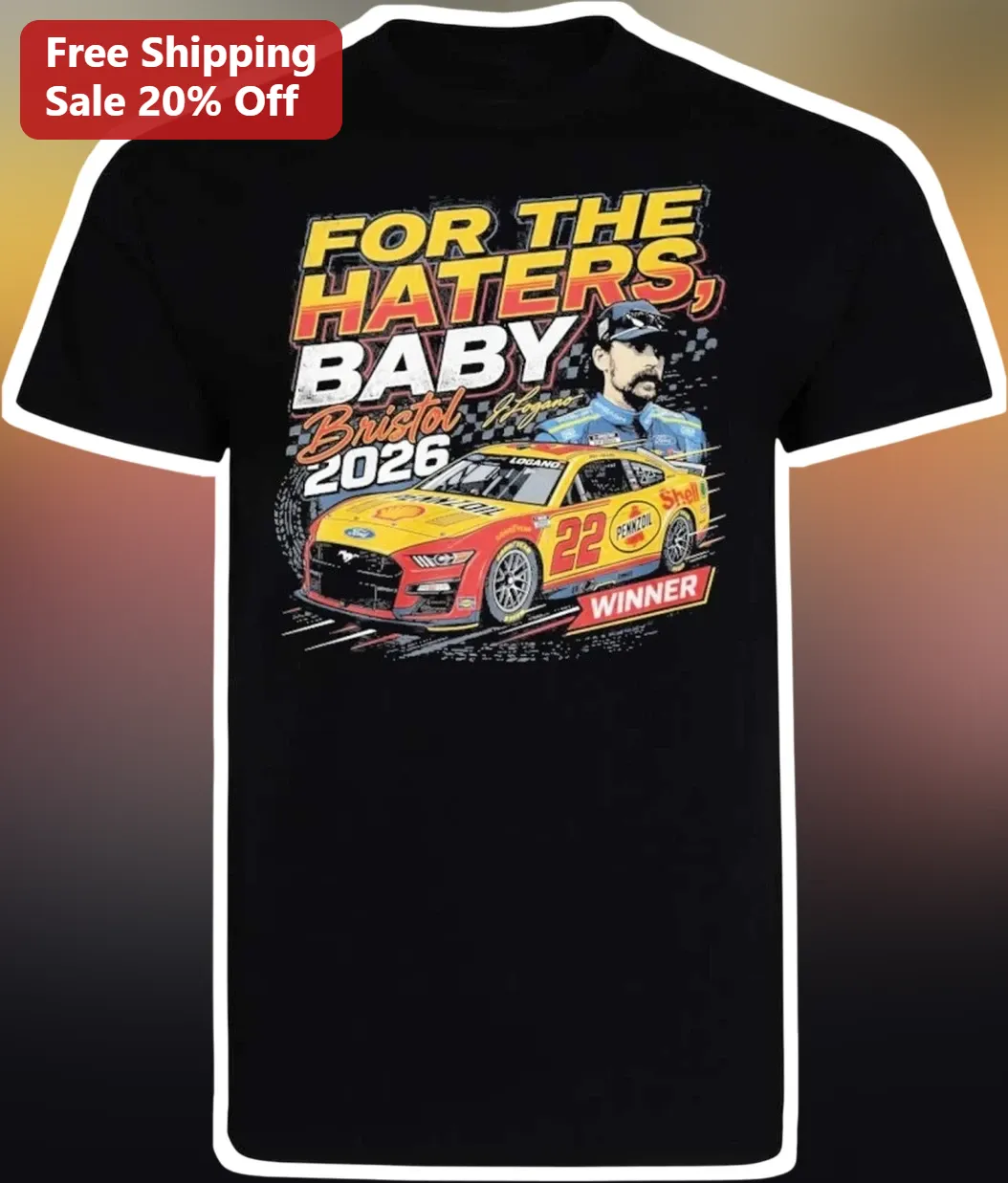 For The Haters Baby Joey Logano NASCAR Tee
