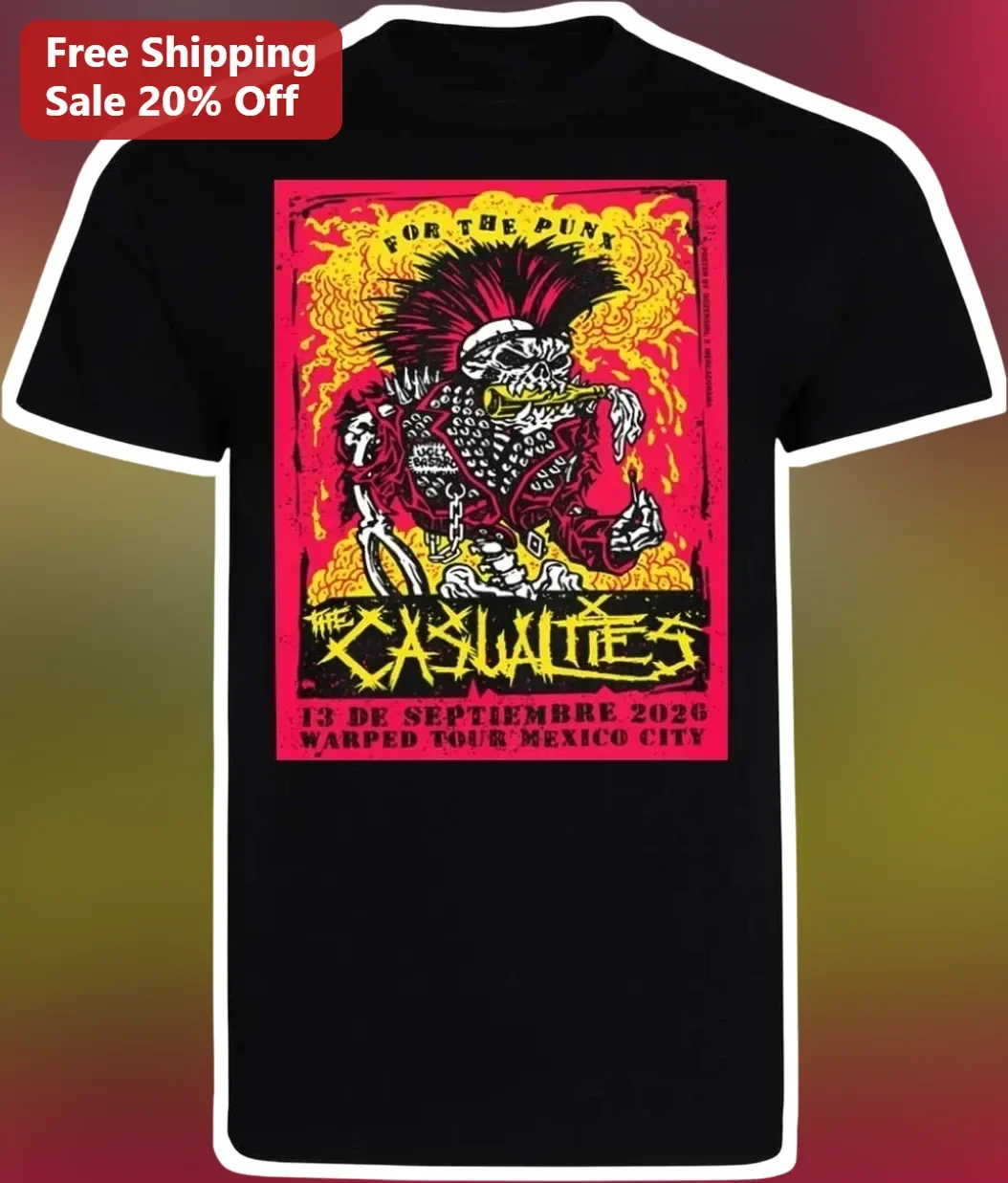 For The Punk The Casualties Graphic Tee