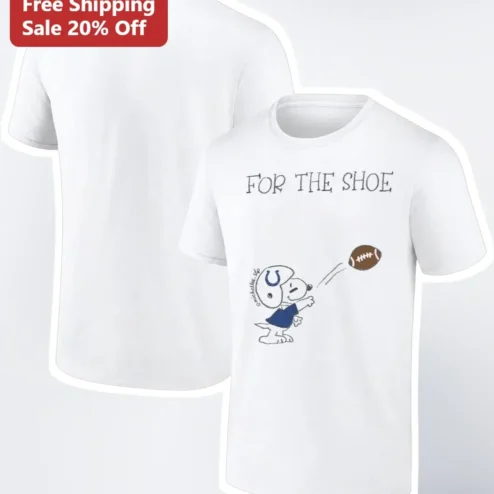For The Shoe Snoopy Indianapolis Colts NFL Fan Graphic Tee