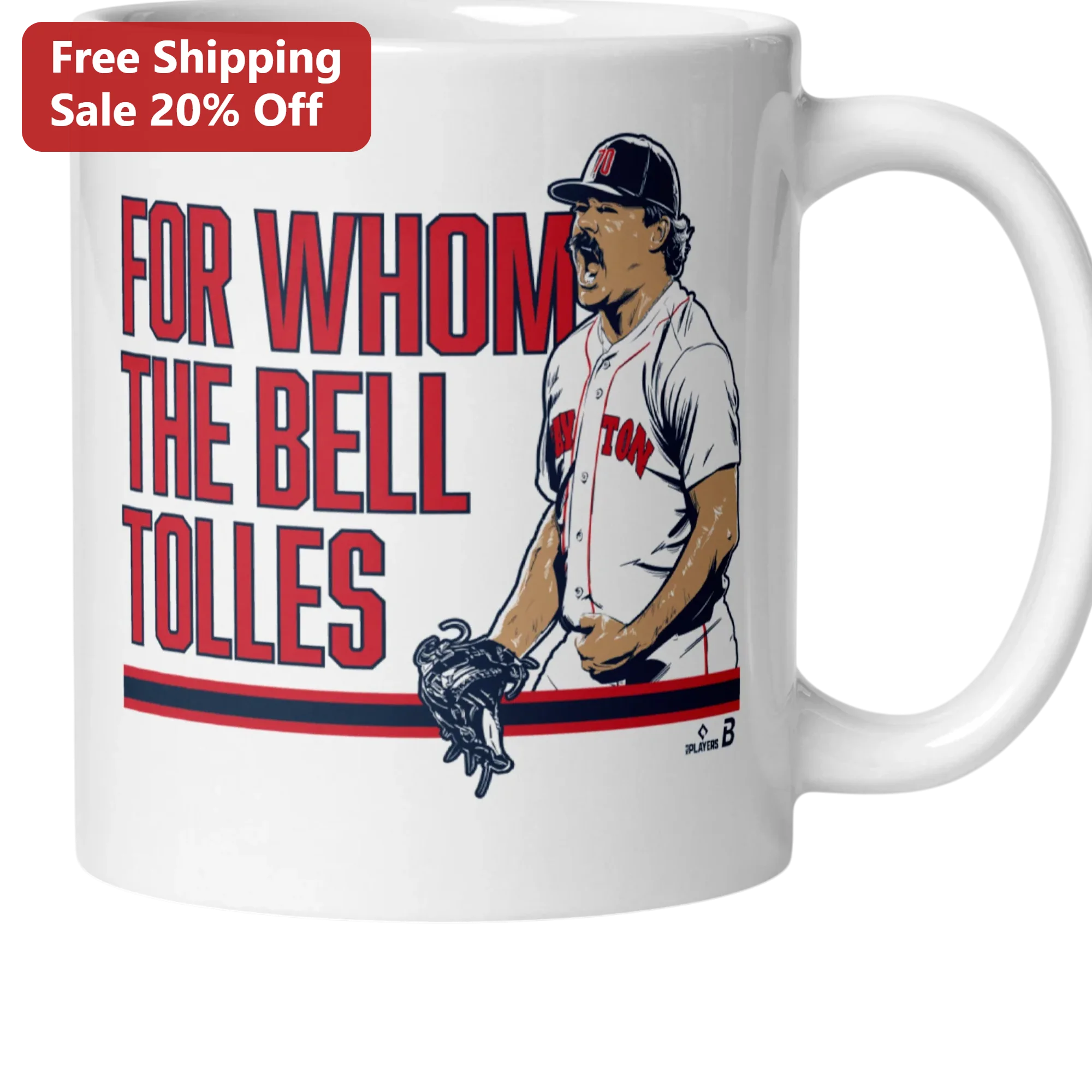 For Whom The Bell Tolles Bruce Hurst Boston Red Sox Pitcher Mug