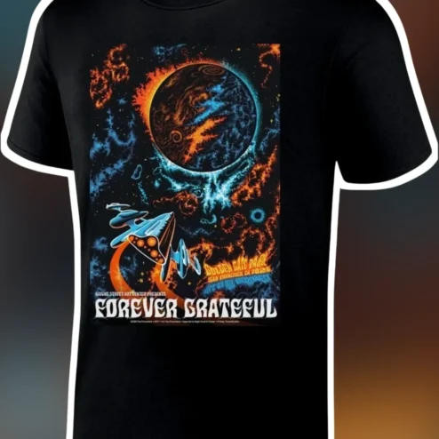 Forever Grateful Golden Gate Park San Francisco Tee Psychedelic Space Art Shirt