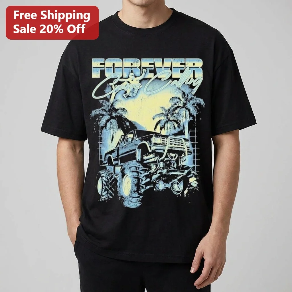 Forever Grave Calling Monster Truck Vintage Graphic Tee