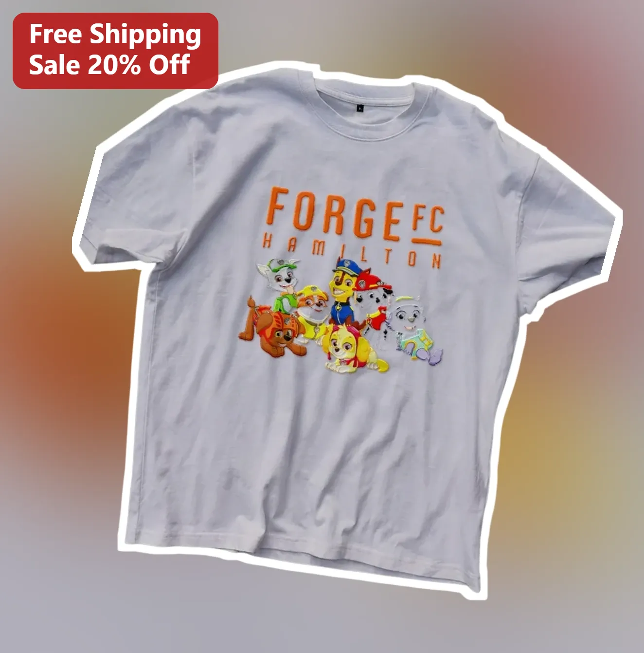 Forge FC Hamilton Paw Patrol Soccer Fan Tee Kids Gift