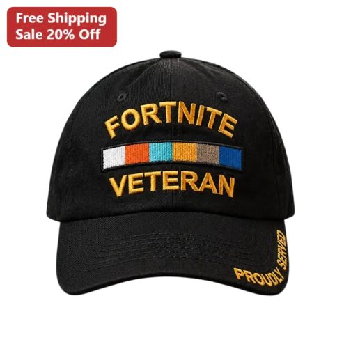 Fortnite Veteran Proudly Served Hat Military Parody Gaming Cap Gift for Gamers
