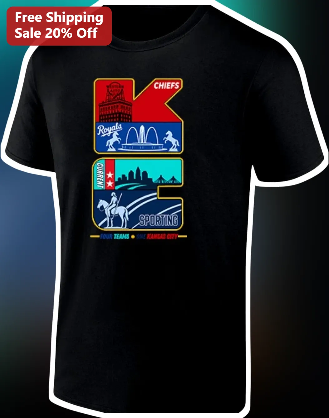 Four Teams One Kansas City Tee World Cup Base Camp Fan Shirt